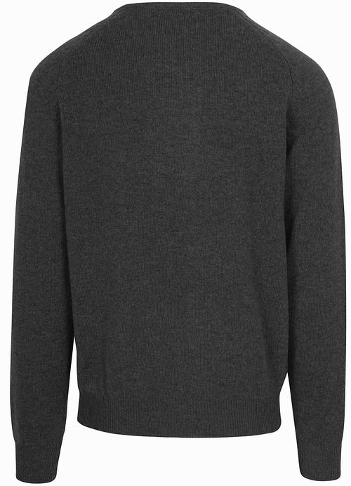 Steppin' Out Pullover Lammwolle Anthrazit Product / Achterkant