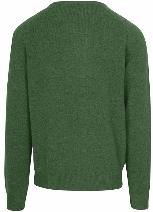 Steppin' Out Sweter z jagnięcej wełny, średnia zieleń Product / Achterkant