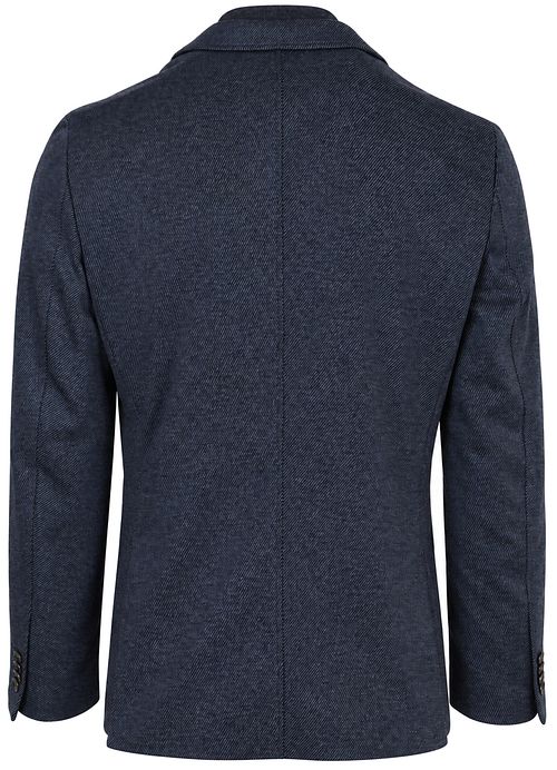 Suitable Colbert Lommer Twill Inlay Marineblå