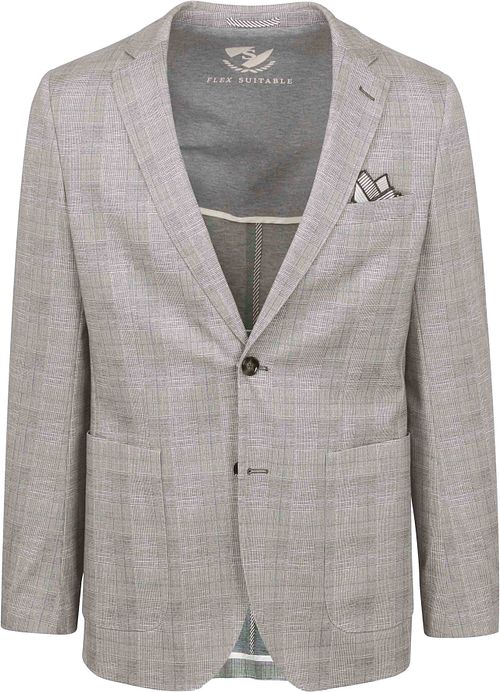 Suitable Colbert med Ansigtstryk, Lys Brun Product