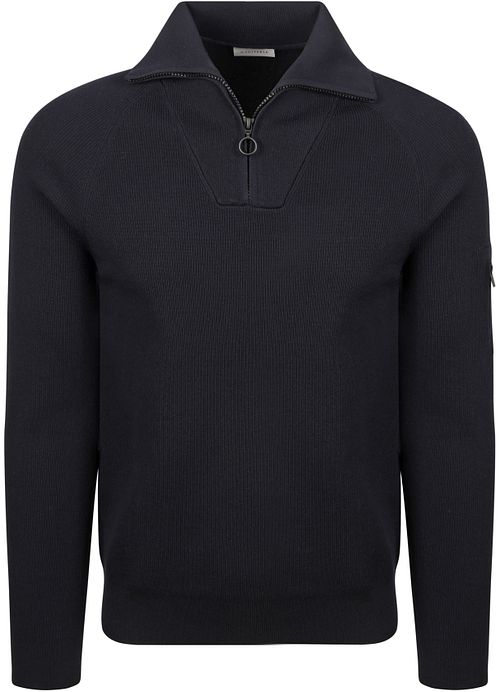 Suitable Halv Zip Trøje Tias Cooldry Knit Marineblå Product