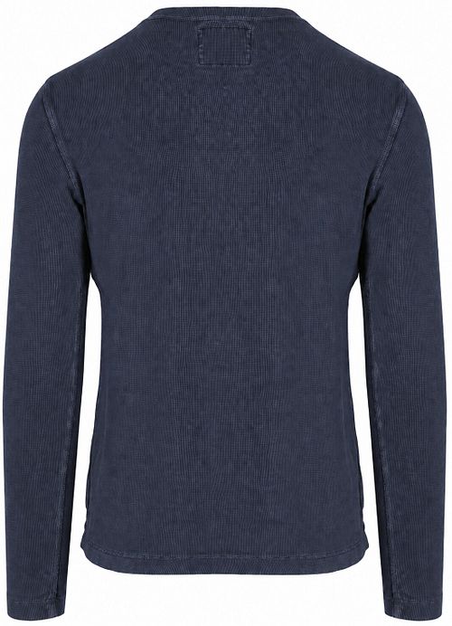 Superdry Pullover Henley Waffle Navy