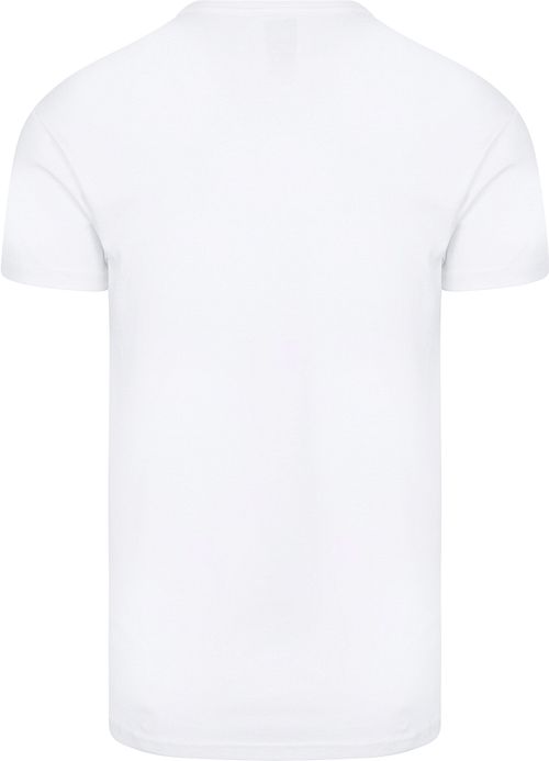 Alan Red Vancouver Organisk V-Hals T-skjorte Hvit 2-pakning Product / Achterkant