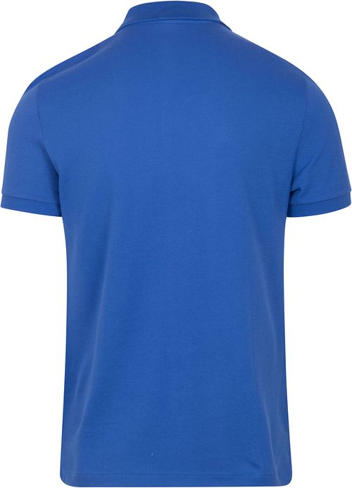 Polo Lacoste Pique bleu cobalt Product / Achterkant