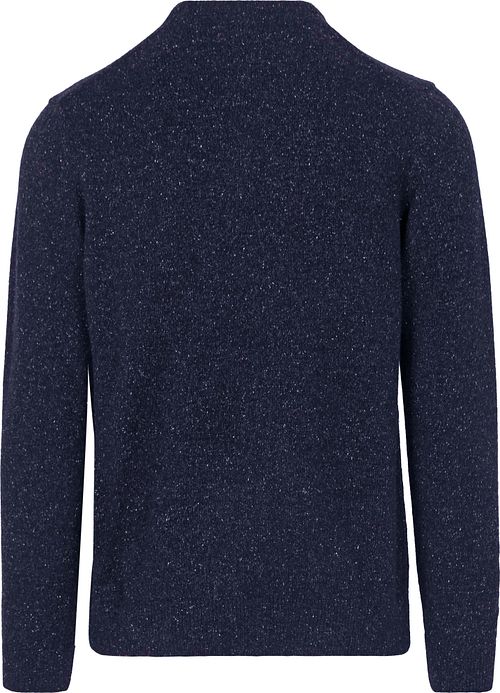 Barbour Pull-over Tisbury Laine Bleu Foncé Product / Achterkant