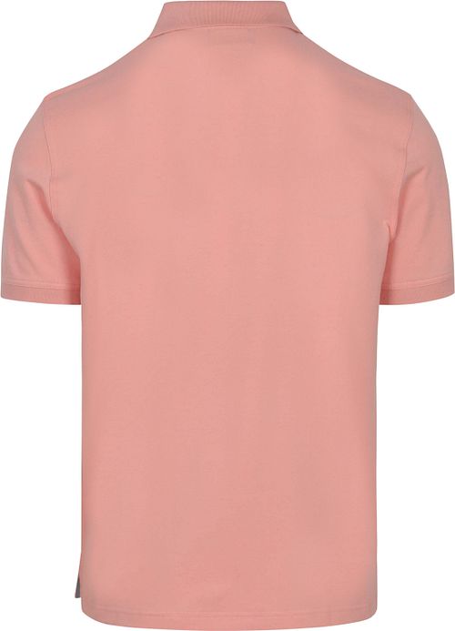 Gant Contrast Piqué Polo Shirt Bubbelgum Pink Product / Achterkant