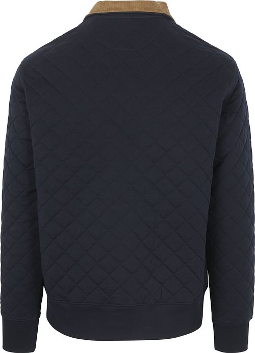 Gant Quilted Mocker Pullover Marine Product / Achterkant