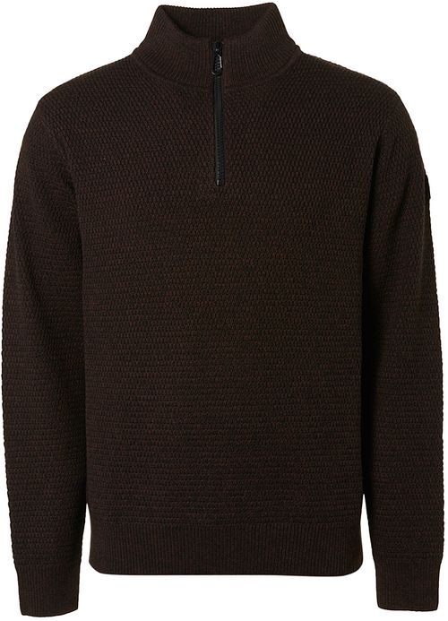 Jersey Half Zip No Excess en color café Product