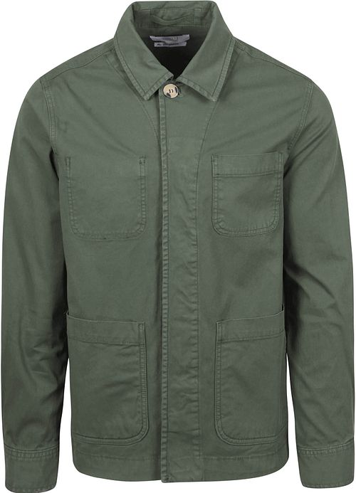 King Essentials The Benjamin Overshirt Olijfgroen Product