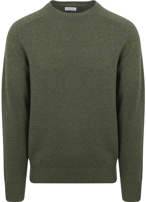 McGregor Trui Lamswol Melange Sage Groen Product