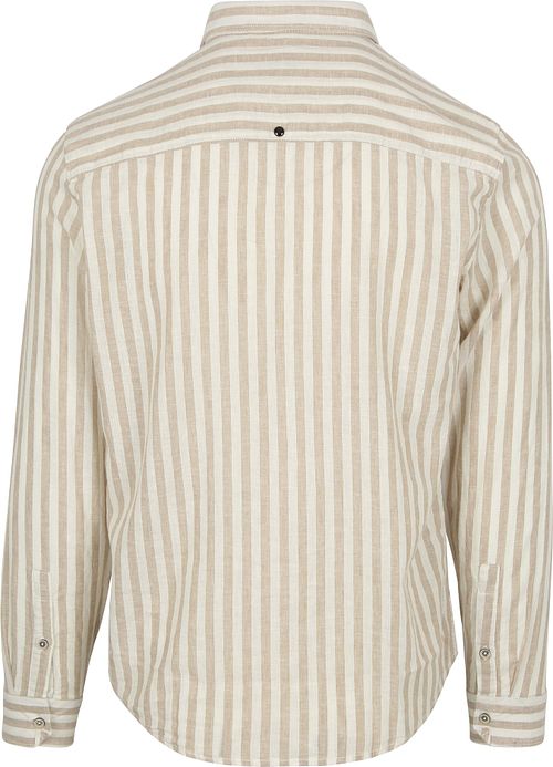 No Excess Overhemd Stripes Beige Product / Achterkant