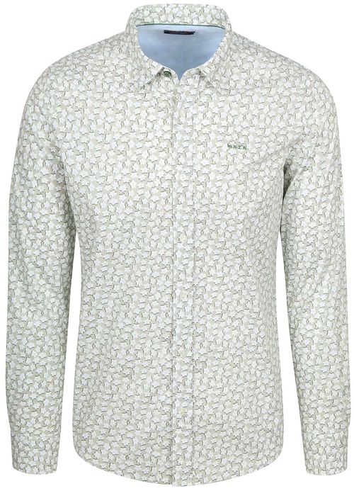 NZA Shirt Oban Poplin Impression Fleurs Vert Product