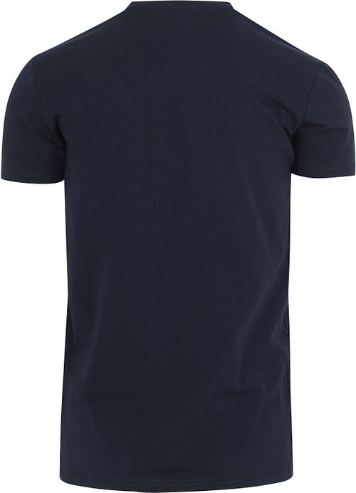 PME Legend Basic T-Shirt 2-Pack z okrągłym dekoltem w kolorze navy Product / Achterkant