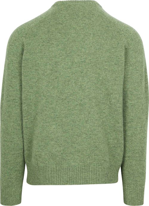 Steppin' Out Pullover Lambswool Green Product / Achterkant