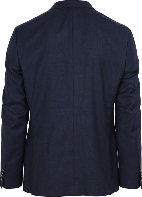 Suitable Kostuum Birds Eye Wol Donkerblauw Product / Achterkant