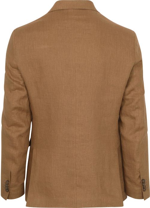 Suitable Leinen Suit Camel Product / Achterkant