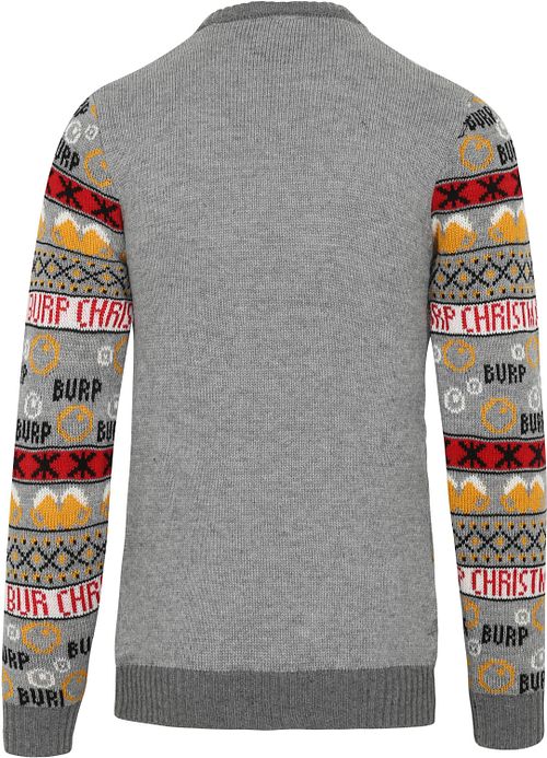 Suitable maglione di Natale multicolore grigio con lucine Product / Achterkant