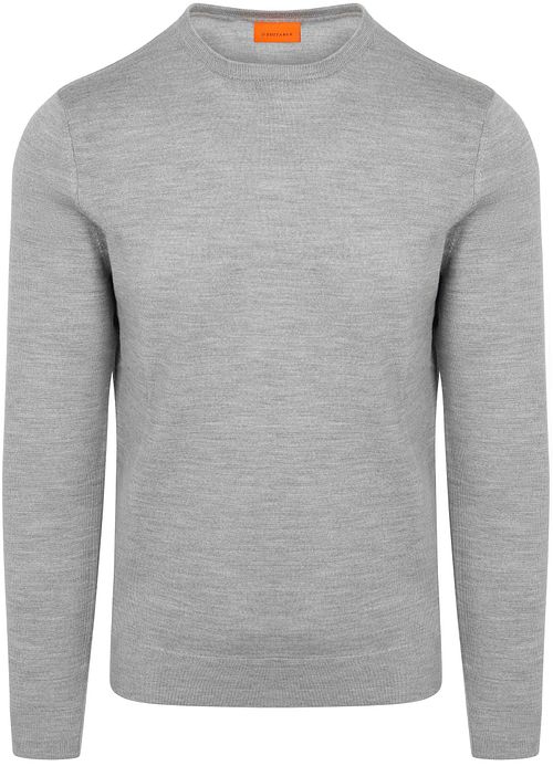 Suitable Merino Pullover Mid Grå Product