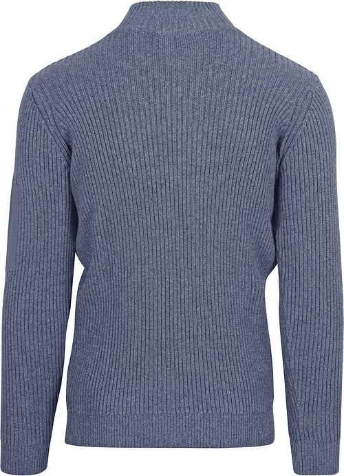 Suitable Mou Half Zip Pullover Blau Product / Achterkant