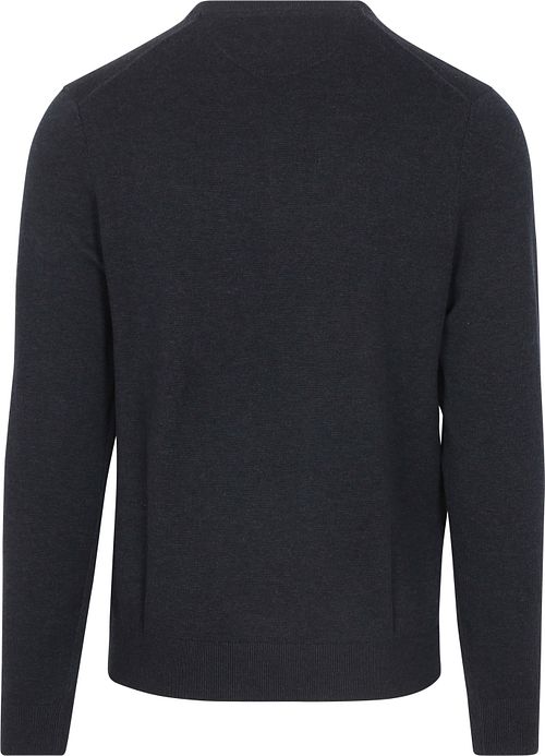 Sweter McGregor z dekoltem w serek w kolorze granatowym Product / Achterkant