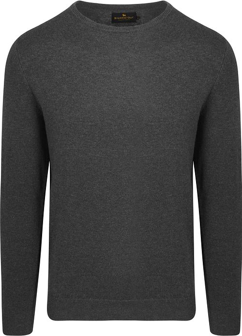 Sweter z wełny merynosów Steppin' Out w kolorze antracytowym Product