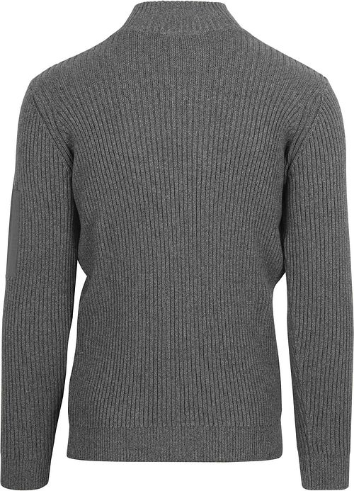 Trui half zip Suitable Mou antracite Product / Achterkant