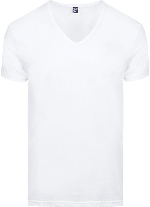 Alan Red Dean V-Hals T-Shirt Vit (2-pack) Product