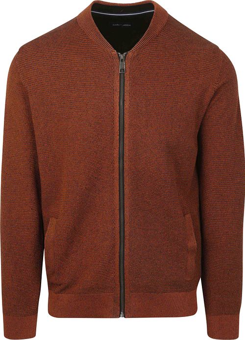 Casa Moda Weste Zip Struktur Ziegelrot Product