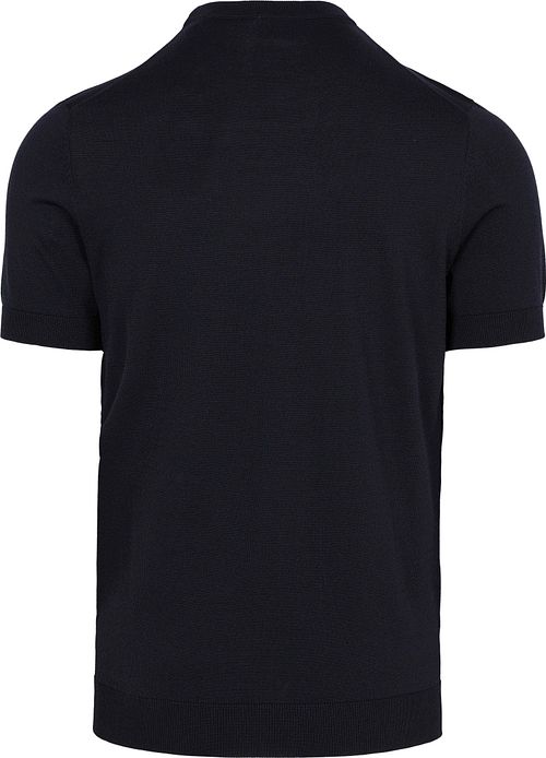 Dziany T-shirt Suitable Wake w kolorze granatowym Product / Achterkant