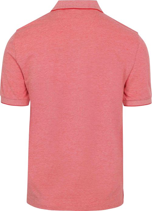 Gant 2Tone Piqué Poloshirt Rød Product / Achterkant