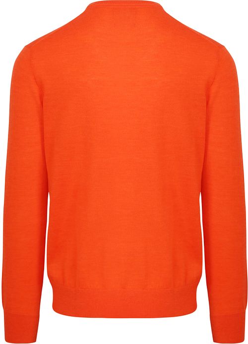 Kung Essentials Den John Pullover i Merinoull Orange Product / Achterkant