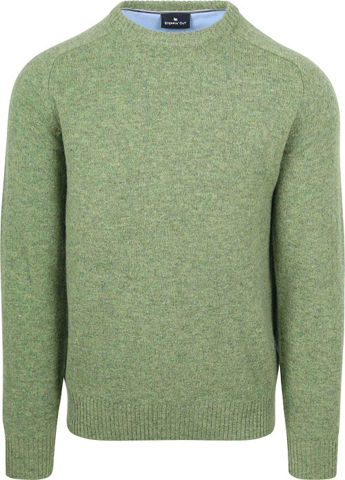 Maglione Steppin' Out in lana d’agnello verde Product