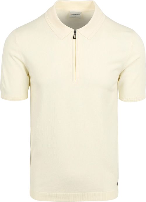 No Excess Halv Zip Polotröja Off White Product