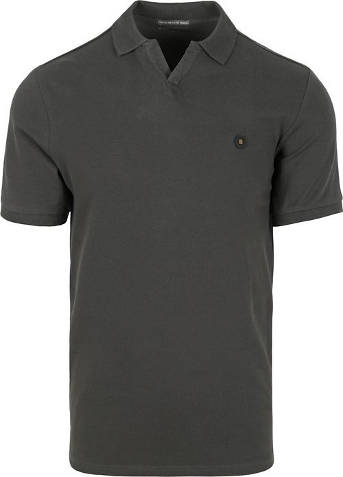 No Excess Poloshirt Riva Solid Antraciet Product
