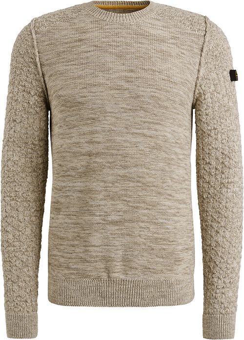 PME Legend Trui Mouliné Beige Product