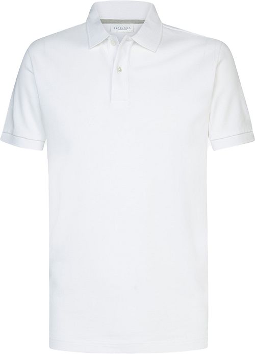Profuomo Piqué Poloshirt Hvid Product
