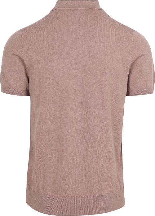 Profuomo Polo Luksus Basic Lyserød Product / Achterkant