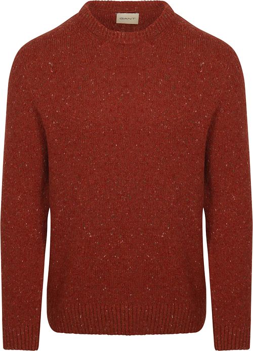 Pullover GANT in misto lana color ruggine Product