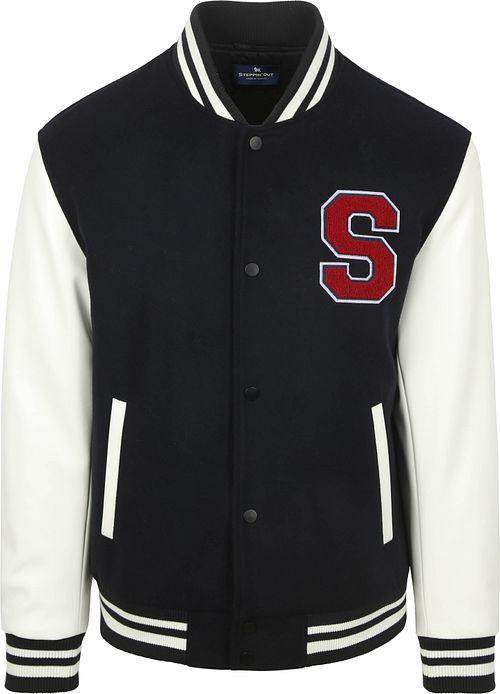 Steppin' Out Varsity Embroidery Jacket Navy Product