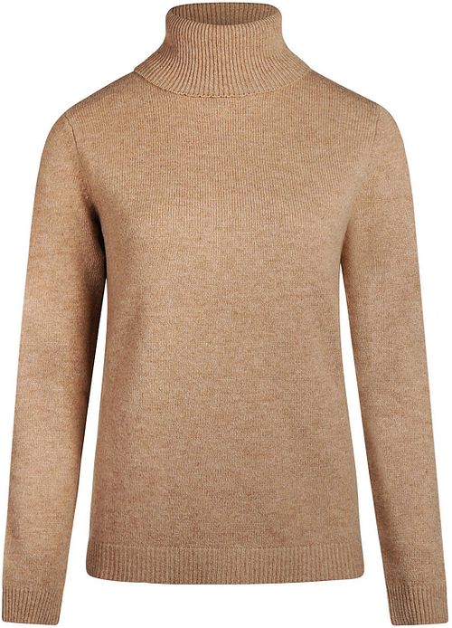 Steppin' Out Women Rollneck Pullover Lambswool Camel Product