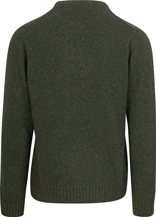 Suitable Pullover Tweed Wool Blend Green Product / Achterkant