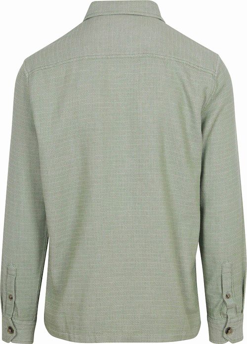 Suitable Overshirt Structure Green Product / Achterkant
