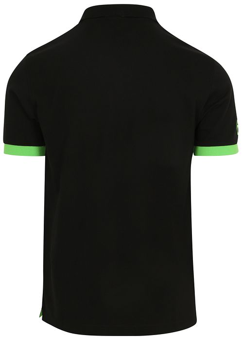 Sun68 Poloshirt Big Logo Fluo Sort Product / Achterkant