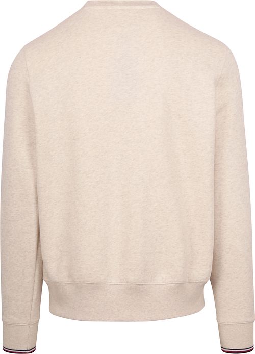 Sweter Tommy Hilfiger z logo i kontrastowym wykończeniem, greige Product / Achterkant