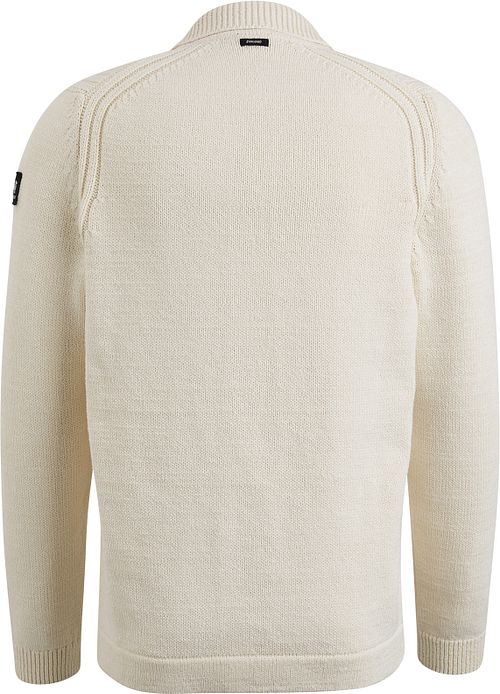 Vanguard Strickjacke Knopf Ecru Product / Achterkant
