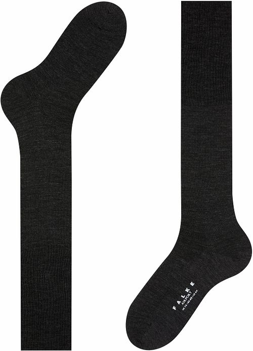 FALKE Airport Calcetín hasta la rodilla Antracita 3080 Product
