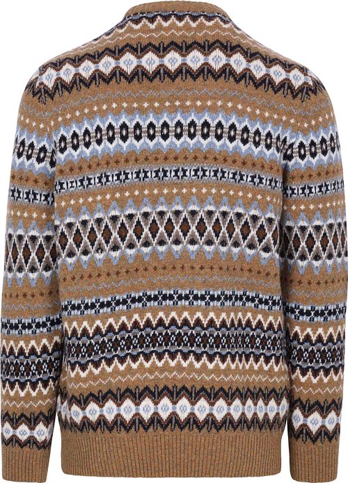 Barbour Fairisle Pullover Wool Camel