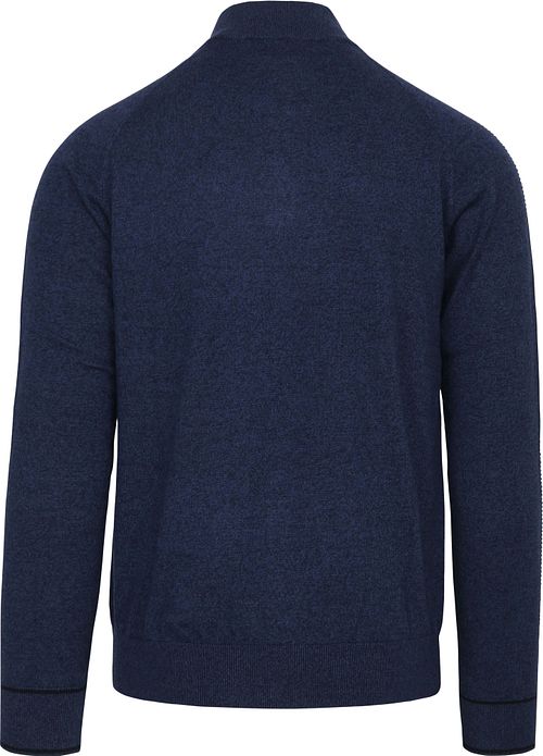 Blue Industry Half Zip Trui Donkerblauw Product / Achterkant