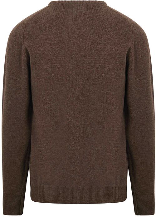 William Lockie Pullover Lambswool Mocha Product / Achterkant