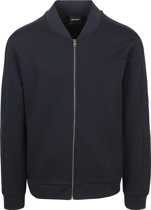 Cárdigan bomber Lyle & Scott en azul marino oscuro Product